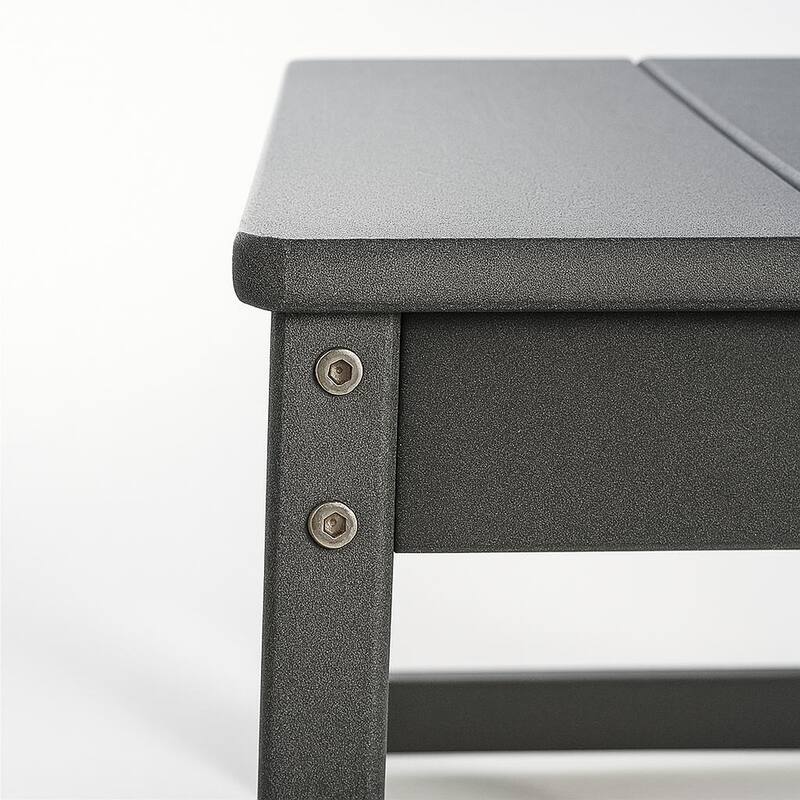 2-Pack HDPE Indoor/Outdoor Dining Chairs, All-Weather Garden & Patio Side Chairs with Modern Backrest