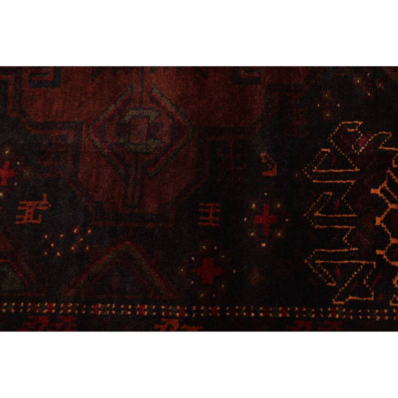 ECARPETGALLERY Hand-knotted Teimani Black, Brown Wool Rug - 3'7 x 6'3