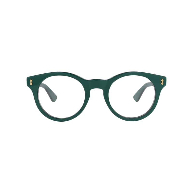 Gucci Round-Frame Recycled Acetate Optical Frames - Green Green Transparent - Green