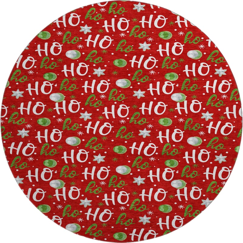 Premium Washable Super Soft Christmas Ho Ho Mayfield Rug