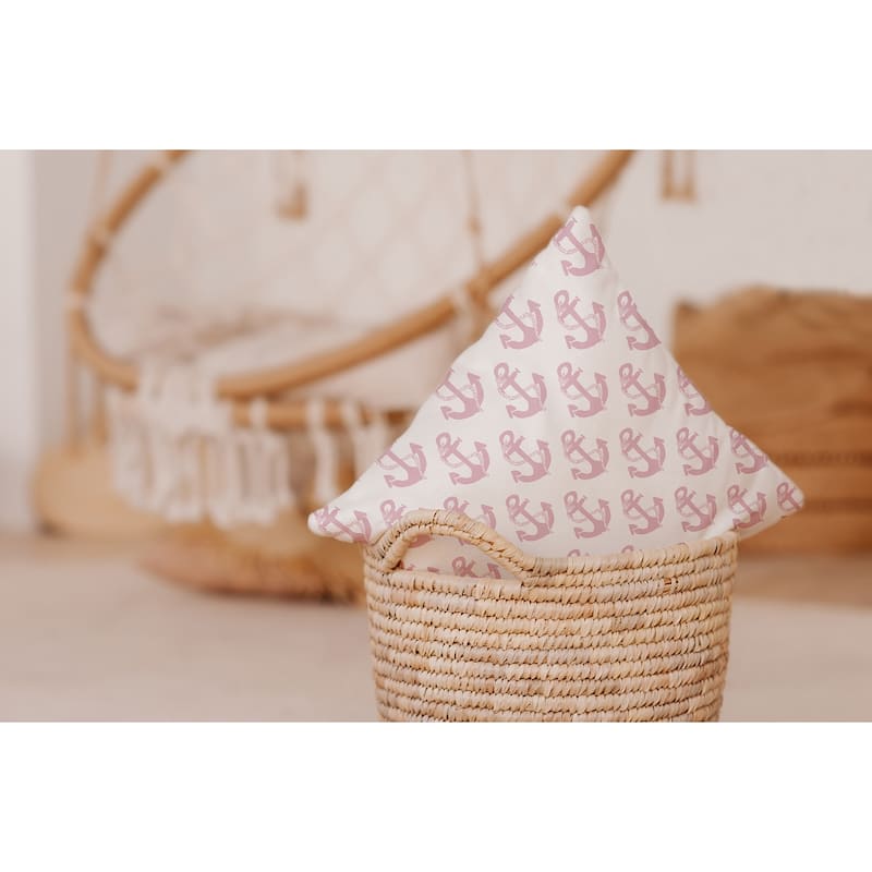 Anchor Pattern Decorative Throw Pillow