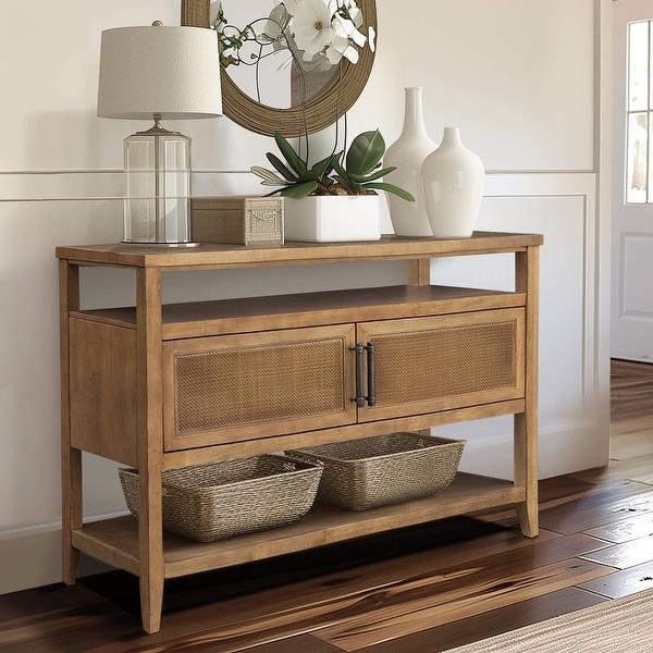 Martha Stewart Lily Pond Naomi 2 Door Storage Console Table