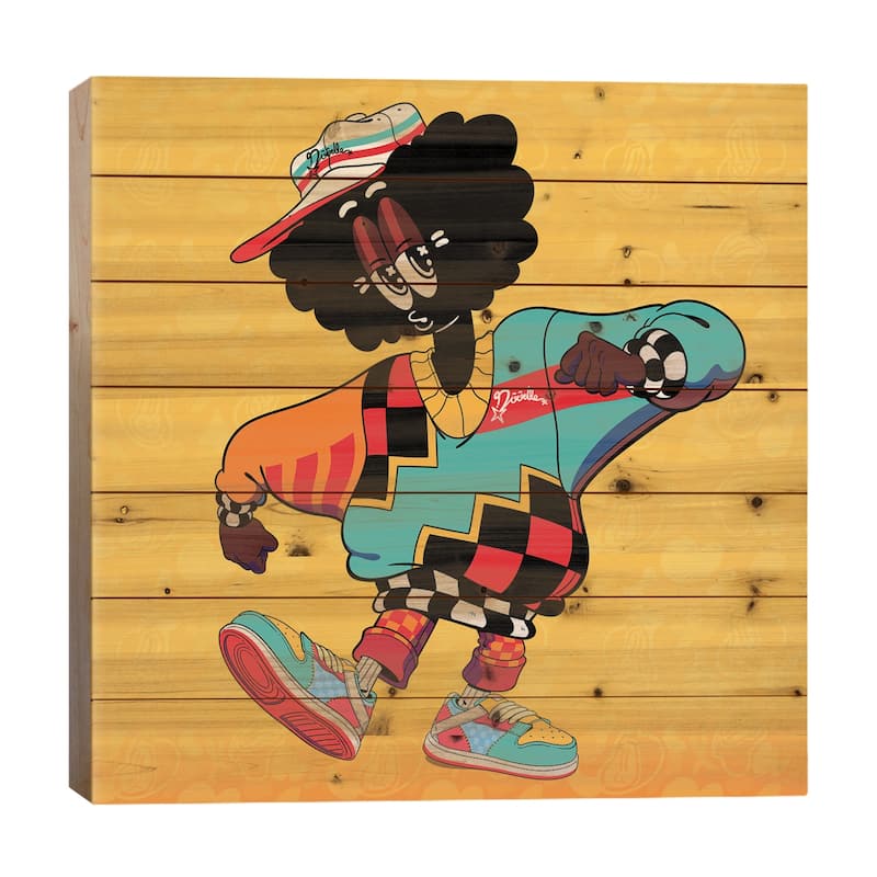 My Silhouette Print On Wood by Jordan Best - Multi-Color - 26x26x1.5