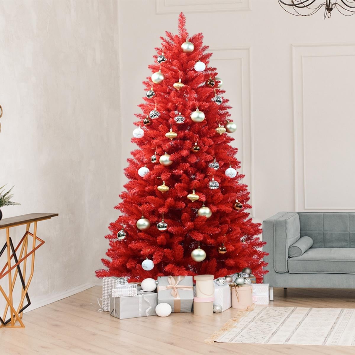 その他 red tree Artificial Christmas Red Tree - N/A - Bed Bath & Beyond - 39094384