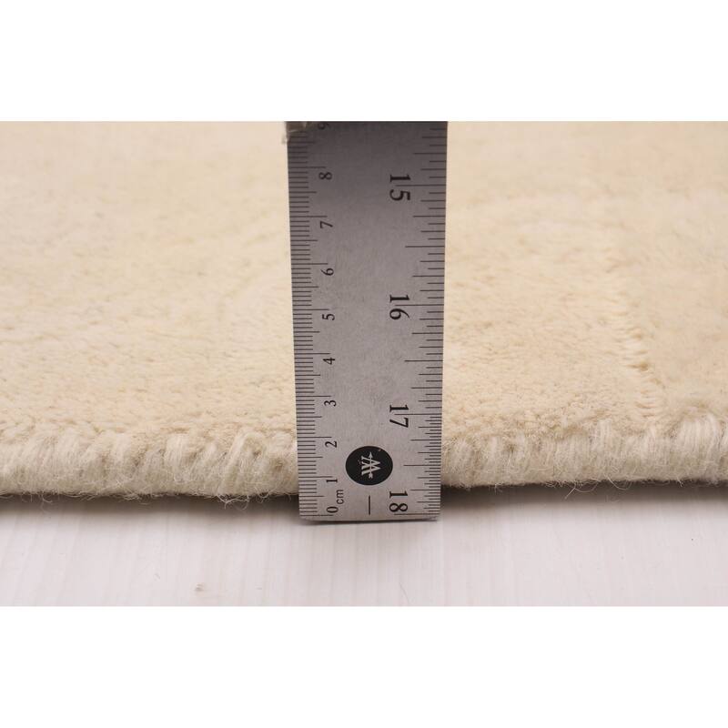 ECARPETGALLERY Hand-knotted Royal Mahal Cream Wool Rug - 3'0 x 4'10