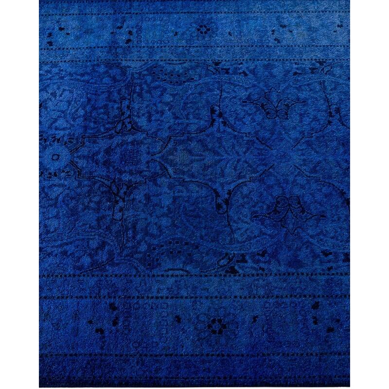 Contemporary Overdyed Wool Hand Knotted Runner - 2' 8" x 21' 2"