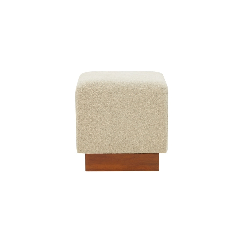 SAFAVIEH Couture Pelin Square Ottoman (Fully Assembled)