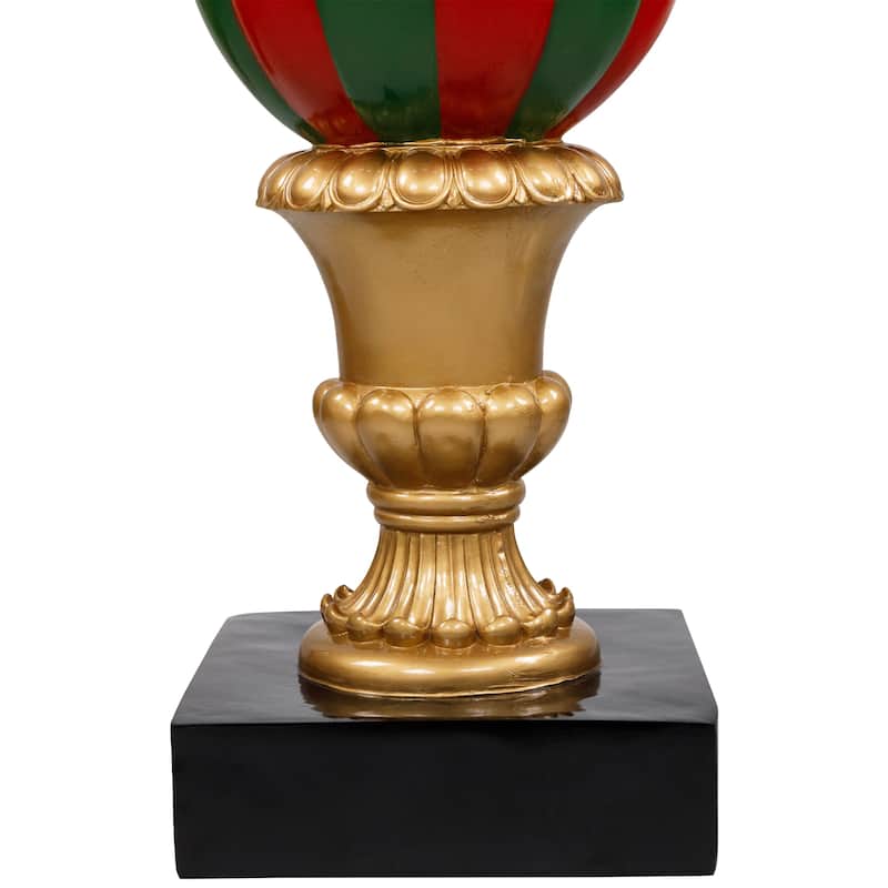 Commercial Size Ball Finial Christmas Decoration 48" - Gold and Red
