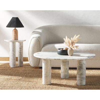 SAFAVIEH Couture Giabella Marble Accent Table - 16Wx16Dx20H