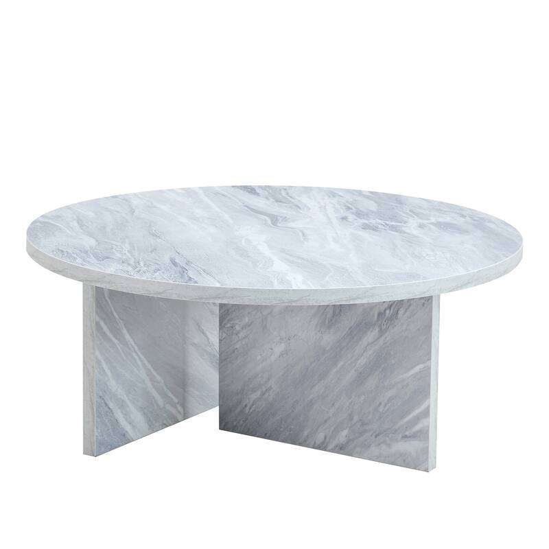 Modern Minimalist Coffee Table Nordic Elegant Coffee Table Multifunctional Round Table, for Office Living Room Bedroom