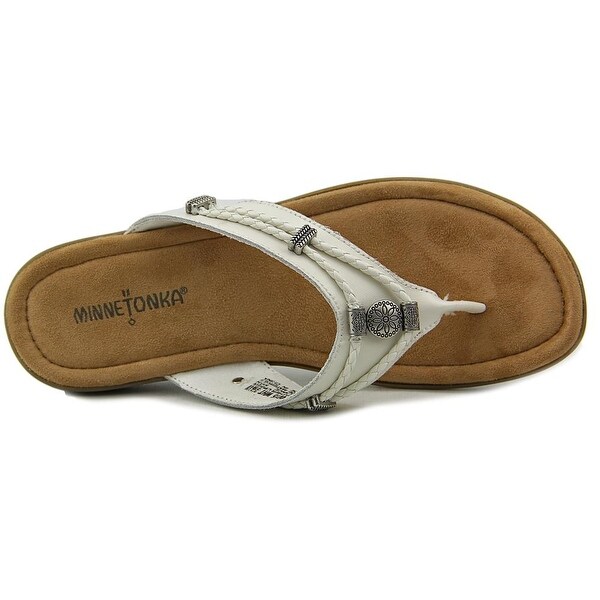 minnetonka white sandals