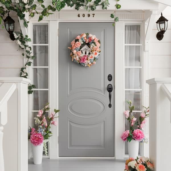 New Design House Coventry Matte Black Door Handleset with Cambridge Knob Interior and Single Cylinder Deadbolt New Design House Coventry Matte Black Door Handleset with Cambridge Knob Interior and Single Cylinder Deadbolt