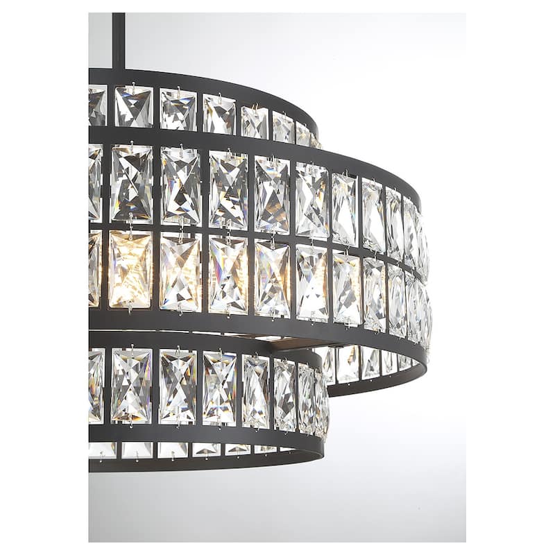 Savoy House 7-9046-4 Renzo 4 Light 22" Wide Crystal Waterfall