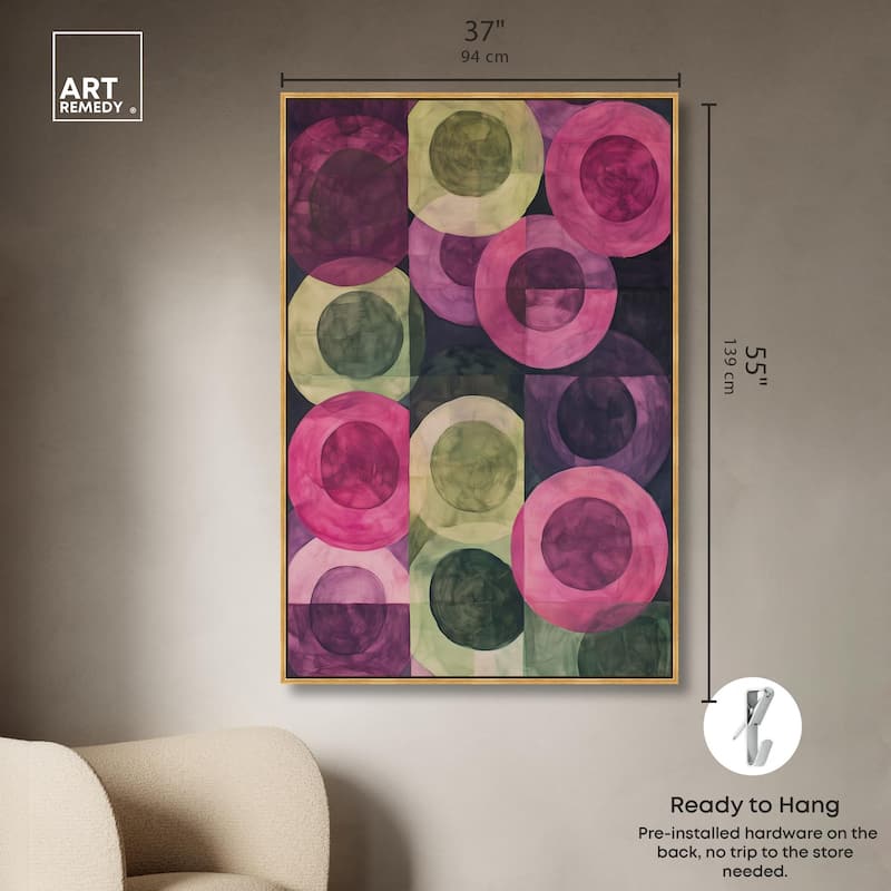 Orbital Pattern Canvas by Art Remedy