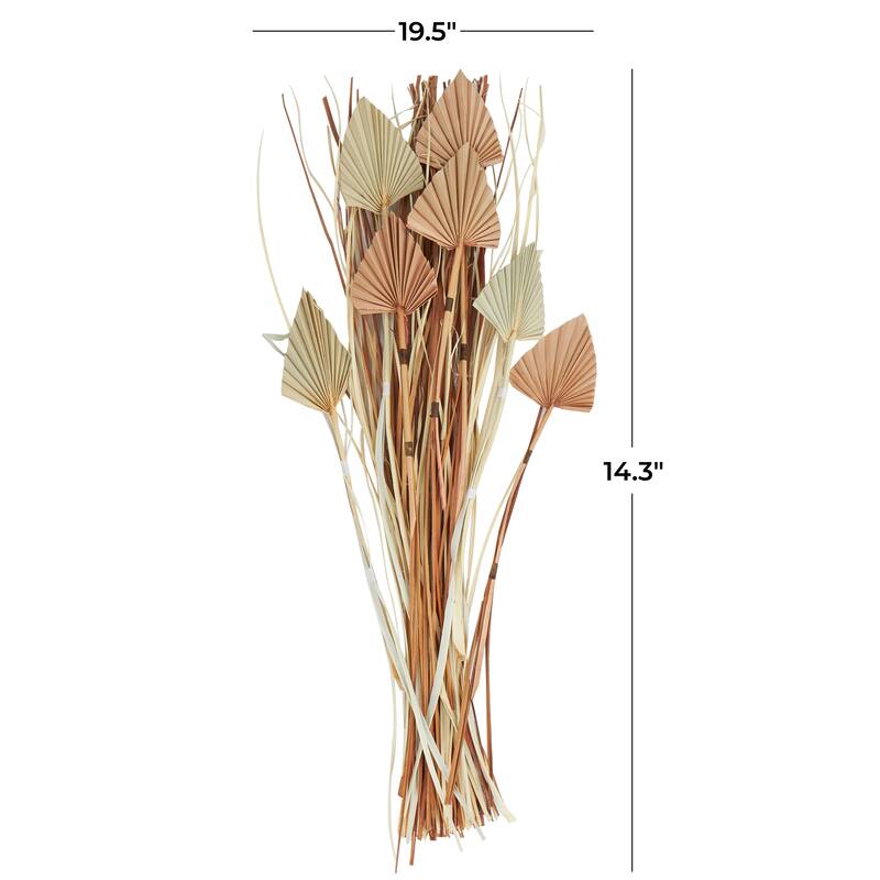 Brown Dried Plant Palm Leaf Home Decor Natural Foliage with Grass
