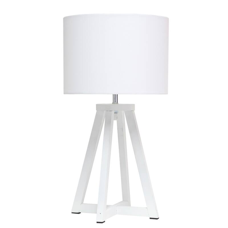 Tripod Table Lamp with Drum Shade - 19" - White