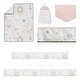 preview thumbnail 2 of 1, Star and Moon Girl Sweet Jojo Designs 6p Crib Bedding + BreathableBaby Breathable Mesh Liner Grey Celestial Star