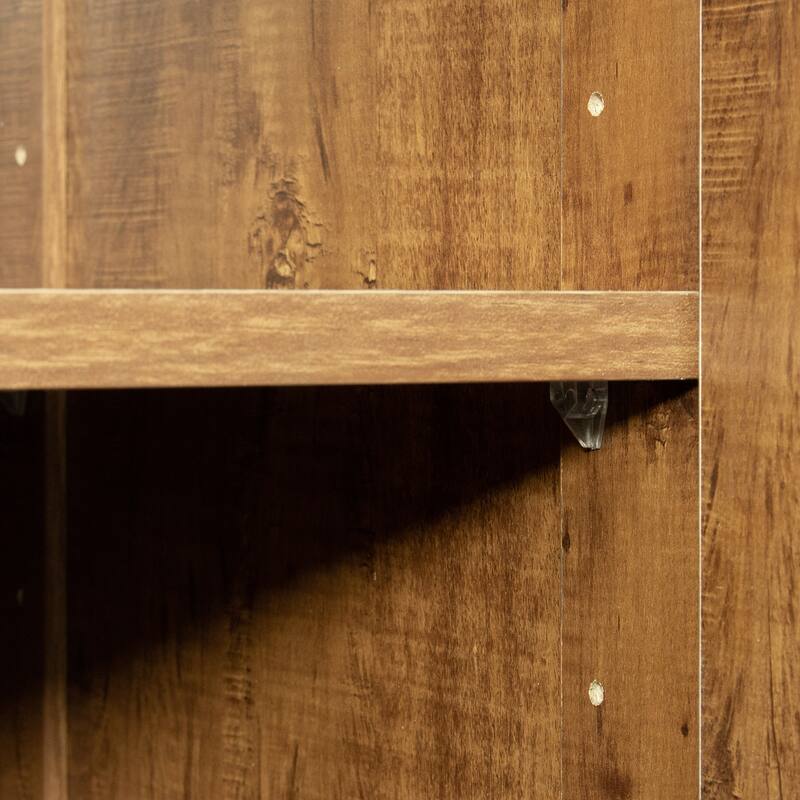 High wardrobe and kitchen cabinet with 2 doors and 3 partitions