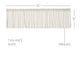 preview thumbnail 30 of 28, Tobacco Cloth Fringed Valance