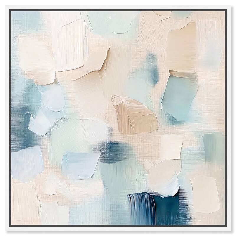 Celadon Haze II Canvas by Art Remedy - White - 12" x 12"