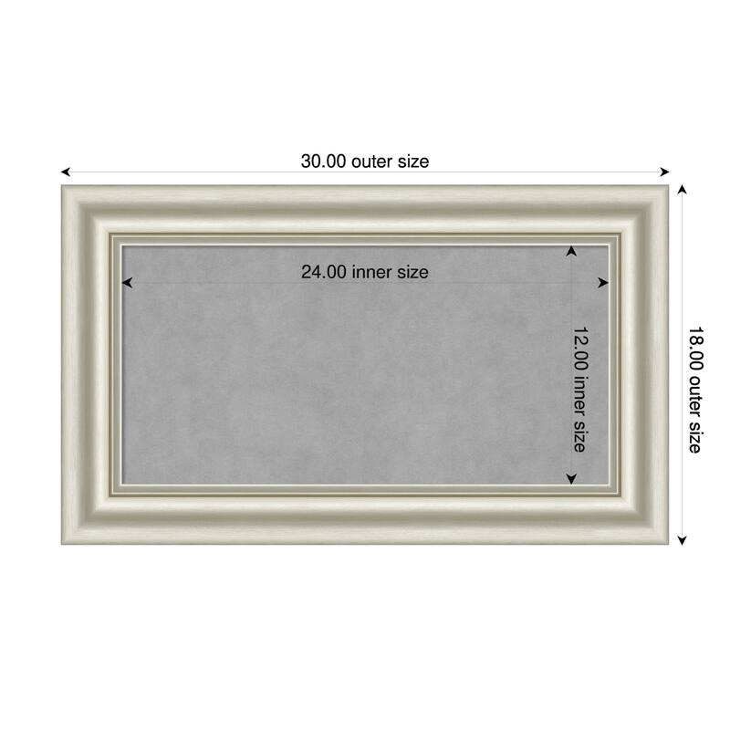 Amanti Art Sophia Gold Framed - 30 x 18 in - Sophia Silver