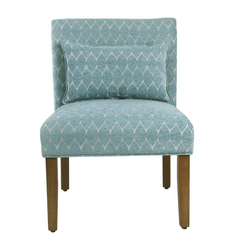 Porch & Den Valderrama Geometric Patterned Accent Chair with Pillow