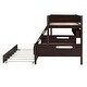 preview thumbnail 18 of 34, Twin Over Full Bunk Bed with Shelves and Trundle - Practical for Families