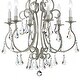 preview thumbnail 3 of 3, Ashton 6 Light Olde Silver Chandelier - 21.5'' W x 27'' H