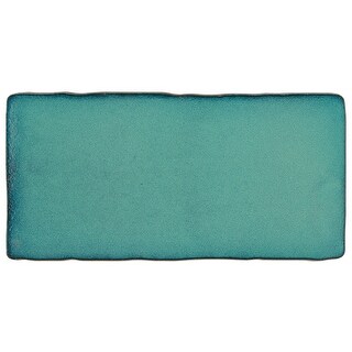 Merola Tile Antic Special Lava Verde 3" x 6" Ceramic Wall Subway Tile