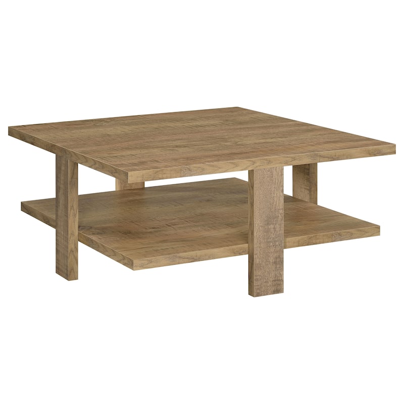 Dawn Square Engineered Wood Coffee Table Mango Brown - Mango - Wood