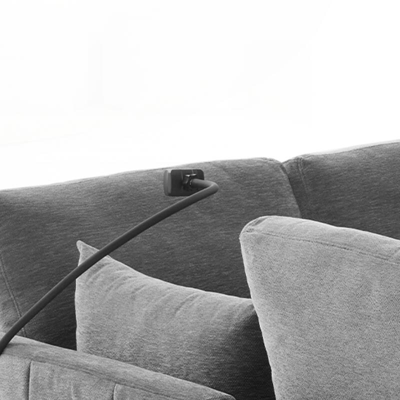 Modern Sectional Sofa Modular Sofa 85.4" U-shaped Sofa Couch Sofa Bed L-shaped Sofa with a Movable Ottoman