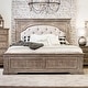 preview thumbnail 1 of 21, Steve Silver Havenwood 5-piece Upholstered Panel Bedroom Set Distressed Rustic Driftwood - King