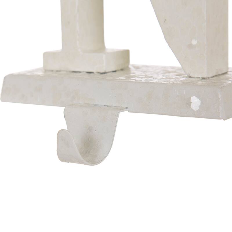 Glitzhome 6-7" H Heavy Duty Christmas NOEL Stocking Holders Mantel Ornament
