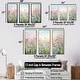 preview thumbnail 4 of 11, Designart "Wild Flowers Meadows" Flower Field Framed Art Set of 3 - Traditional Wall Art Set Purple Wall Decor 3 Pieces