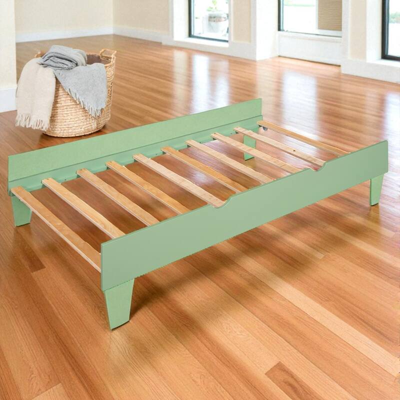 Twin over Twin House Bunk Bed with Trundle and Convertible Slide, Roof Design and Guardrails