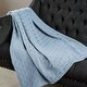 preview thumbnail 44 of 47, Superior All-season Luxurious 100-percent Cotton Basket Weave Blanket King - Light Blue