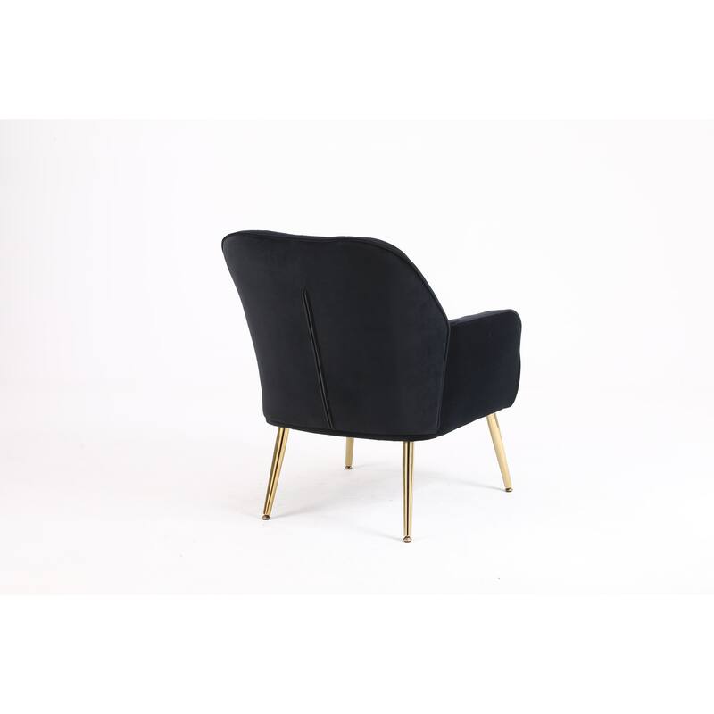 Modern Velvet Easy Assemble Sherpa Armchair for Living Room,Bedroom