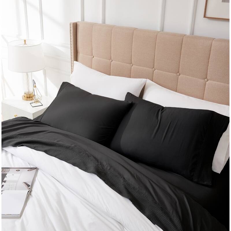Vilano 21-inch Extra Deep Pocket 4-Piece Bed Sheet Set with Pleated Hem