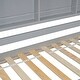 preview thumbnail 8 of 16, Twin House Loft Bunk Bed Kids Bed with Guardrails Semi-enclosed Roof Bedside Shelves and Ladder, Grey