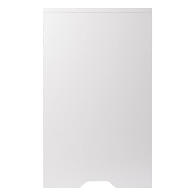 Two Shelf Storage Cabinet with Drawer - 26.25" - White