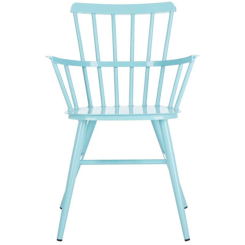 SAFAVIEH Outdoor Annalise Aluminum Arm Chair (Set of 2) - 22Wx21Dx33H