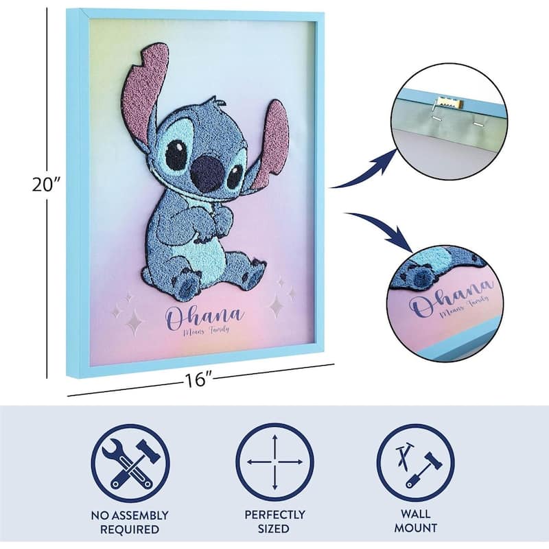 Disney Stitch Tufted Wall Art Decor