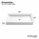 preview thumbnail 3 of 3, Sterling 72121100 Ensemble 48" x 34" x 5-1/2" Vikrell Shower Pan with