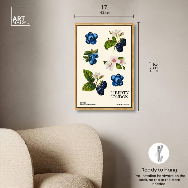 Berries and Blooms I Canvas by Art Remedy