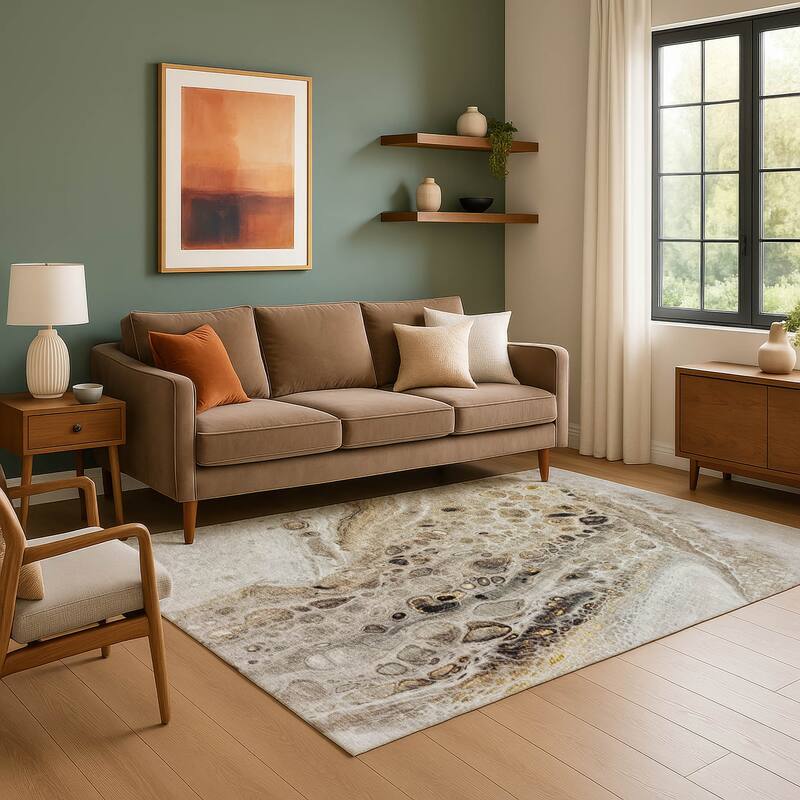 Premium Washable Super Soft Abstract Chic Mayfield Rug