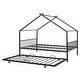 preview thumbnail 58 of 81, Metal house bed with trundle