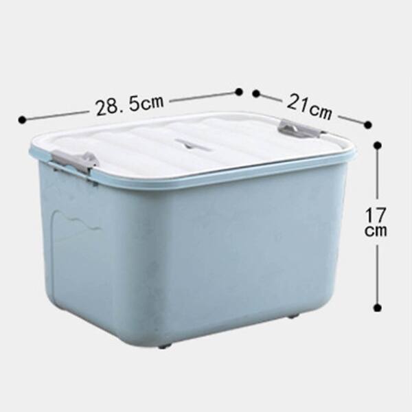 Storage Box Large Capacity Buckle Design Plastic 8L Storage Container ...