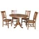 preview thumbnail 6 of 16, 36" Round Extension Dining Table With 4 San Remo Chairs