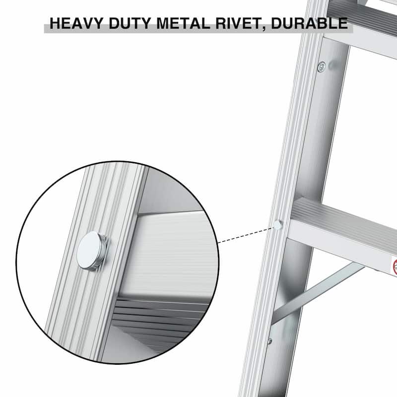 40"Aluminum Work Platform Bench, Portable Folding Ladder
