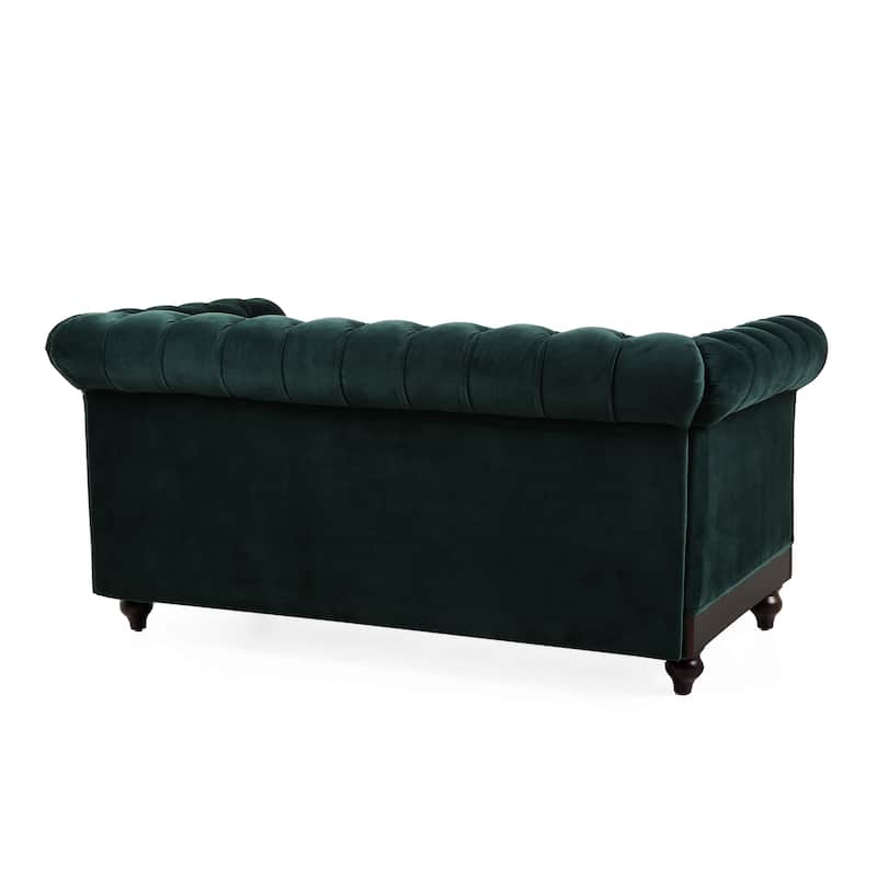 Chesterfield Velvet Loveseat Sofa